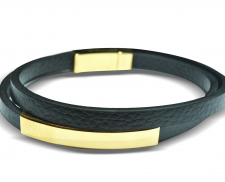 PULSERA DE PIEL DOBLE 